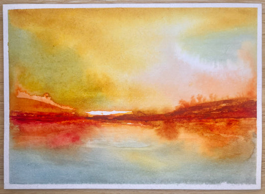 Abstract Small Work - "Orange Land"