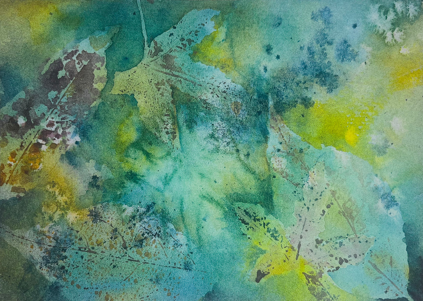 Fall leaves wood panels 5x7 inches