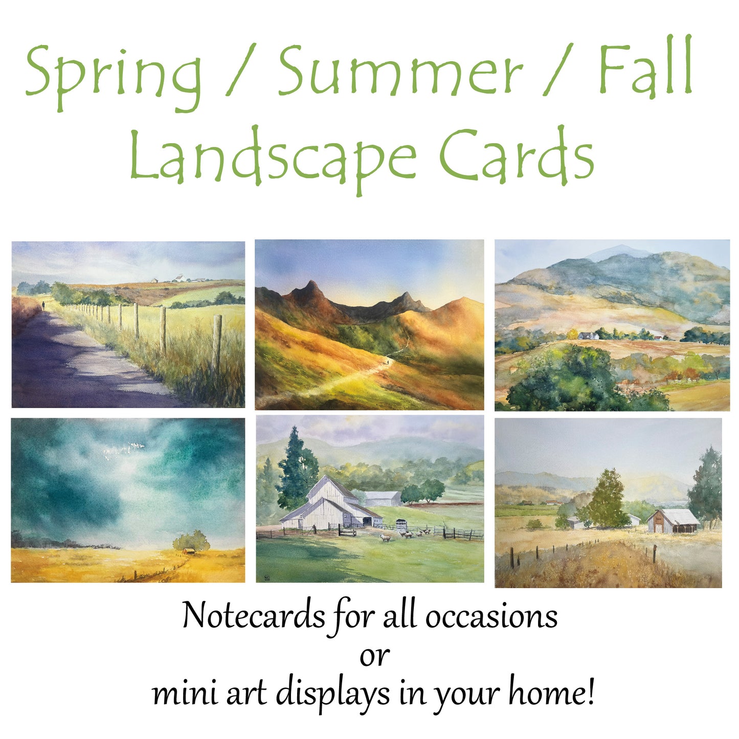 Spring & Summer Landscapes Notecards