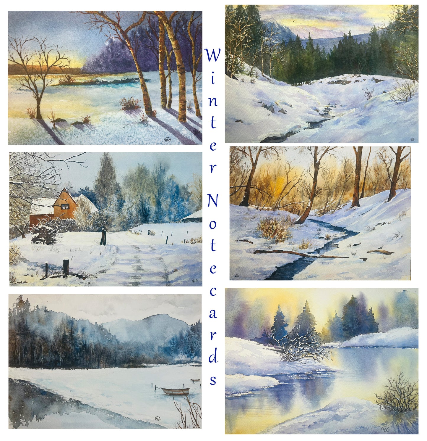 Winter Landscapes Notecards